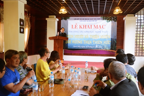 Khai mạc trại sáng tác văn học nghệ thuật “Con người và thiên nhiên quê hương Thừa Thiên Huế” năm 2015