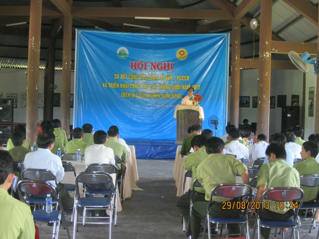 Vườn quốc gia Bạch Mã mở Hội nghị sơ kết công tác Quản lý bảo vệ rừng trên địa bàn huyện Nam Đông