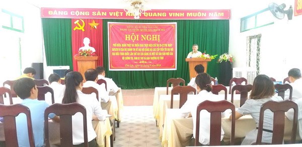 Vườn quốc gia Bạch Mã tổ chức Hội nghị phổ biến, quán triệt và triển khai Chỉ thị 35-CT/TW ngày 30/5/2019 của Bộ Chính Trị 