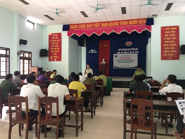 Vườn quốc gia Bạch Mã tổ chức tập huấn, phổ biến các văn bản pháp luật và các kỹ năng hỗ trợ tuần tra bảo vệ rừng cho người dân vùng đệm năm 2019